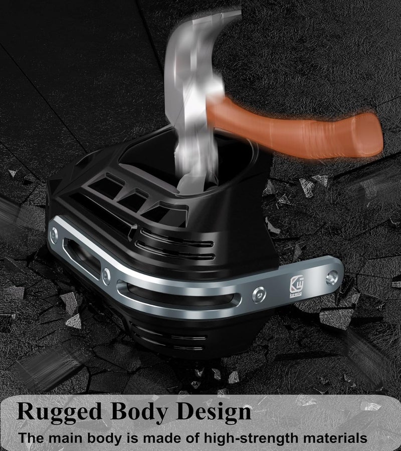 BRCOVAN Motorcycle Hand Guards with Thickened Aluminum Alloy Frame & High Strength Composite Shield, Brake & Clutch Friendly, Come with Mounting Accessories, Fit for 7/8" to 1-1/4" Handlebars - Image 5